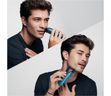 Braun Series 3 Shave&Style 310BT Elektrisch Scheerapparaat, Wet&Dry Scheermes Voor Man, Zwart/Blauw