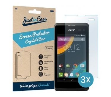 Just in Case Screen Protector Acer Liquid M220 / Z220 - 3 stuks - Crystal Clear