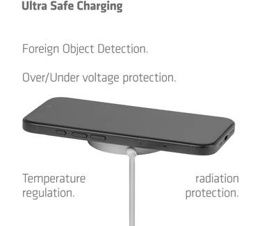 Club 3D CAC-3027 Qi2 25W draadloze oplader zwart Qi 2.2 MagSafe-compatibel magnetisch pad