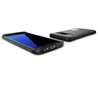 Spigen Slim Armor Samsung Galaxy S7 edge Case - Gunmetal