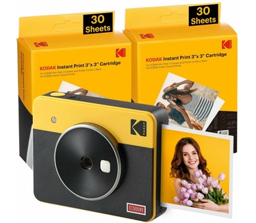 Kodak Mini Shot 3 Retro 2-in-1 Portable Instant Camera & Photo Printer Geel