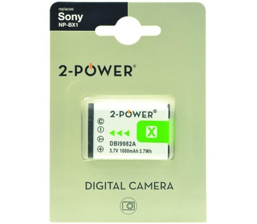 2-Power Digital Camera Battery 3.7v 1000mAh