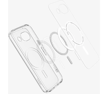 Spigen Ultra Hybrid MagFit Back Cover Transparant/Grijs Google Pixel 10a