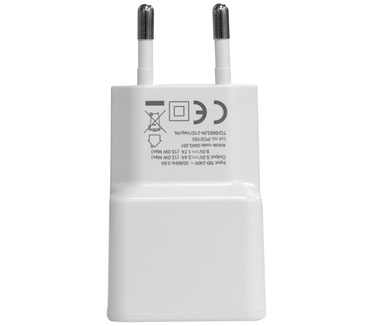 Grab 'n Go 2.4A/12W USB-A Thuislader - Wit