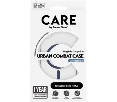 PanzerGlass CARE by PG Blue MagSafe iPhone16 6.7 (Apple - iPhone 2024 6.7'') Transparant
