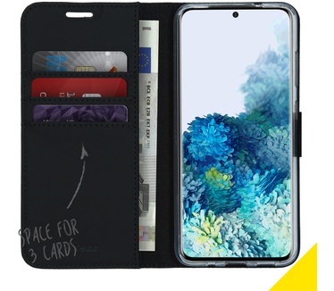Accezz Wallet Softcase Bookcase Samsung Galaxy S20 - Zwart (Galaxy S20) Zwart