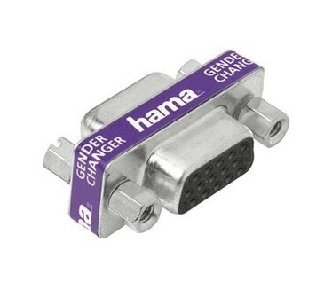 Hama Adapter/Gender Changer 15-pin HDD Female Jack - 15-pin HDD Female Jack