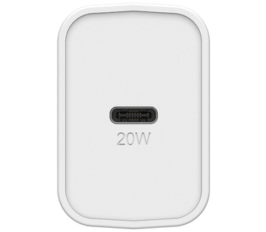 Otterbox EU Wall Charger 20W - 1X USB-C 20W USB-PD, Cloud Dust White