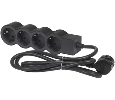 Legrand Standaard contactdoos 4x2P+A schuko 1.5m snoer zwart