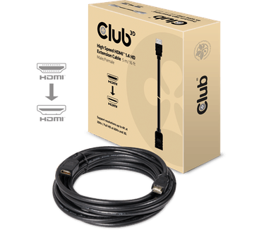 Club 3D HDMI 1.4 Verlengkabel HD 5 Meter Zwart