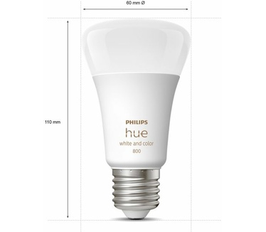 Philips Hue Smart lamp E27 White en Color Ambiance 800 Lumen (Bluetooth) 3-pack