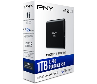 PNY X-Pro 1TB Zwart