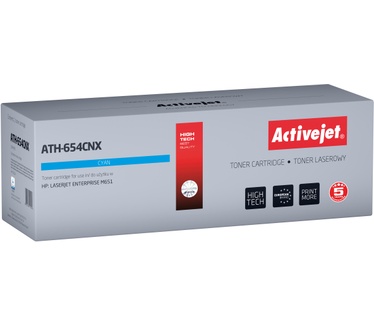 Activejet Activejet ATH-654CNX Tonercartridge voor HP printers; Vervanging HP 654 CF331A; Supreme; 15000 pagina's; cyaan