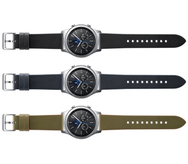 Samsung Gear S3 Classic / S3 Frontier Lederen-Armband - Zwart