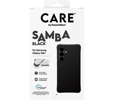 PanzerGlass CARE™ by PanzerGlass® Samba Case Black w. Qi Samsung Galaxy S26+