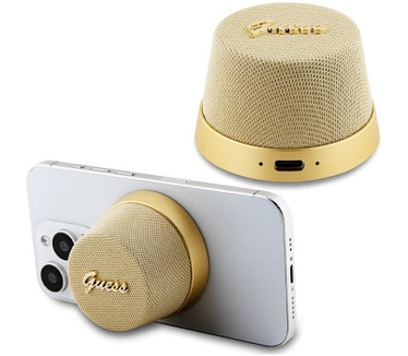 Guess Bluetooth Speaker Script Logo (MagSafe Compatible) - Goud