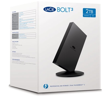 LaCie Bolt3 2TB Zwart