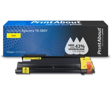 PrintAbout Huismerk Kyocera TK-580Y Toner Geel