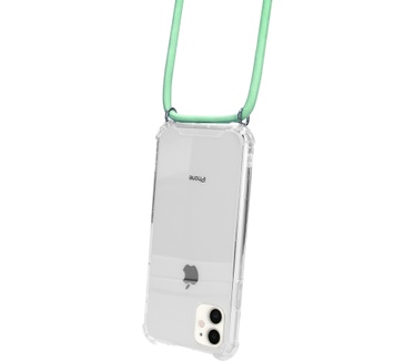 Mobiparts Lanyard Case Apple iPhone 11 Green Cord