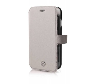 Mercedes-Benz Leather Book Case - Apple iPhone 6/6S Plus - Grijs Grijs