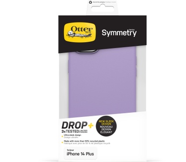 Otterbox OtterBox Symmetry-hoesje voor iPhone 14 Plus, schokbestendig, valbestendig, dunne beschermende hoes, 3x getest volgens militaire standaard, Antimicrobieel, You Lilac it
