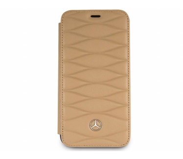 Mercedes-Benz Originele Pattern III Folio Bookcase voor de iPhone 6 / 6S / 7 en 8 - Caramel Bruin Bruin