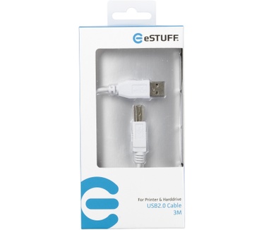 eStuff 3.0m USB A - USB B