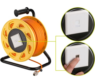 Wentronic cat.7a S/FTP 90m Oranje