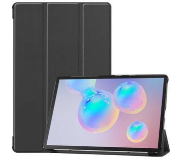 qMust Samsung Galaxy Tab S6 Smart Tri-Fold Case - Zwart