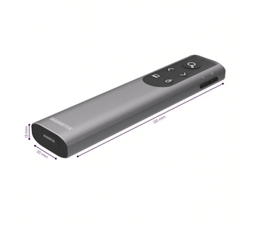 Marmitek WPR 400 - Draadloze presenter - Geavanceerde Presentatieklikker met Digitale Aanwijzer, Zoom en Air Mouse-Functie