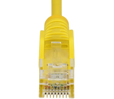 Startech.com 50cm Dunne CAT6 Ethernet Kabel, Geel, Snagless, 100W PoE, UTP, LSZH, 28AWG Pure Koperdraad, Slim RJ45 Netwerk Patchkabel met Trekontlasting, Fluke Getest