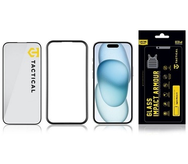 Tacticals Tempered Glass Impact - Apple iPhone 15 (6.1") - Zwart