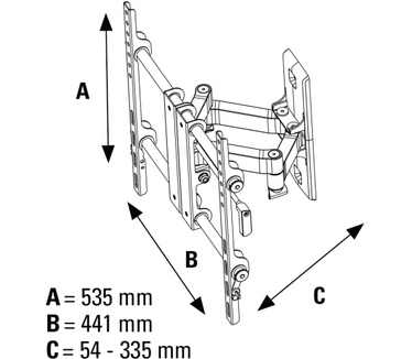 Hama Fullmotion TV Wall Bracket
