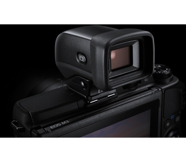 Canon EOS M3 + 18-55mm f/3.5-5.6 + Viewfinder Zwart