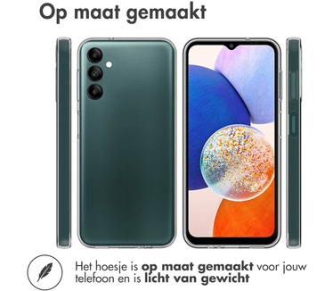Accezz Clear Backcover Samsung Galaxy A14 (5G) - Transparant