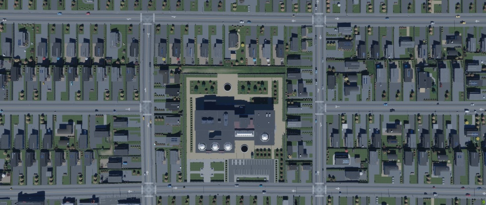 Het gebouw voor uitkeringen is overdadig groot