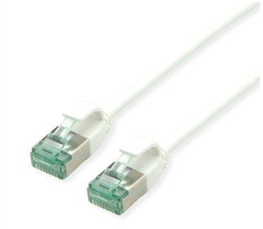 Roline U/FTP DataCentre patchkabel Cat.6A (Klasse EA), extra dun, wit, 0.15 m