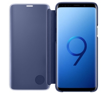 Samsung Galaxy S9 Clear-View Standing Cover  Blauw