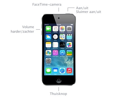 Apple iPod Touch Apple iPod touch 16GB (5e generate) 16GB Aluminium