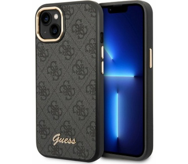 Guess 4G Back Case - Apple iPhone 14 Plus (6.7") - Grijs Grijs