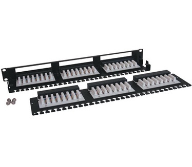 Tripp-Lite 48-Port 1U Rack-Mount Cat6/Cat5 High Density 110 Patch Panel, 568B, RJ45 Ethernet