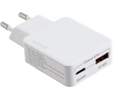Accezz Ultra Slim GaN Charger 45W - USB-A + USB-C