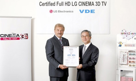 Cinema 3D full hd 3d certificaat DVE