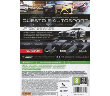 Grid Autosport Limited Black Edition, Xbox 360