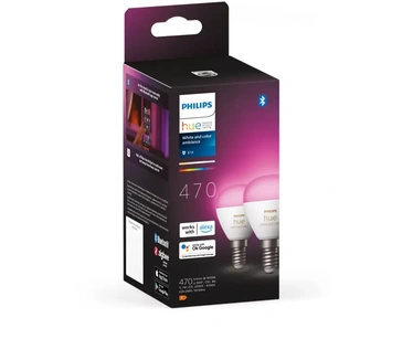 Philips Hue White & Color Ambiance - E14 Kogellamp - 470 lumen (2-pack)