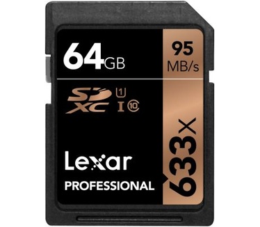 Lexar 64GB Professional 633x SDXC