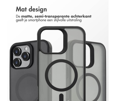 Accezz Rugged Frosted Backcover met MagSafe