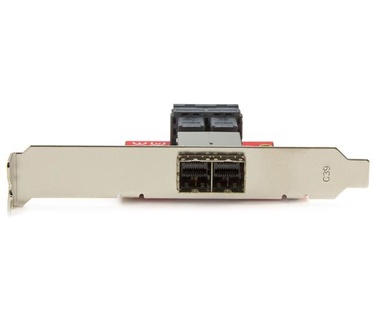Startech.com Mini-SAS adapter dual SFF-8643 naar SFF-8644 full/low-profile steunen 12Gbps