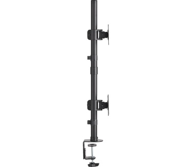 Tripp-Lite Dual Vertical Flat-Screen Desk Stand / Clamp Mount for 15 to 27 Flat-Screen Displays