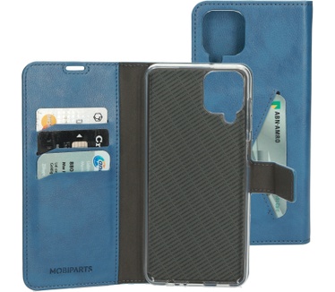 Mobiparts Classic Wallet Case Samsung Galaxy A12 (2021) Steel Blue